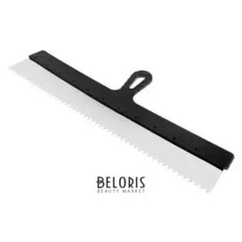 Шпатель зубчатый Lom, 600 мм, зуб 6 мм, нержавеющая сталь