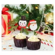 Шпажки для канапе «Новогодние», набор 12 шт.