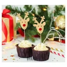 Шпажки для канапе «Оленёнок красный нос», набор 6 шт.