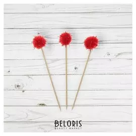 Шпажки «Красный пушистик», набор 8 шт.