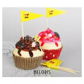 Шпажки «Смайлик Пират», набор 24 шт.