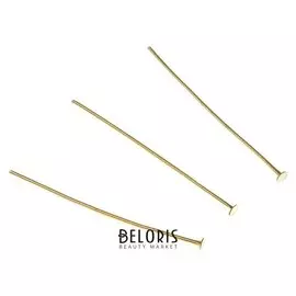 Шпилька для набора Ecola "Сделай сам хрустальный светильник", не менее 80 шт, золото