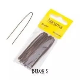 Шпильки для волос прямые коричневые 60 мм