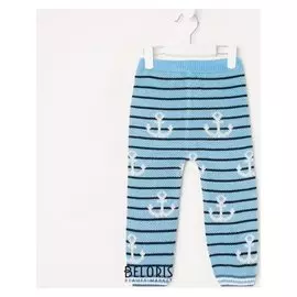 Штанишки детские, цвет голубой, рост 80 см (Размер 30)