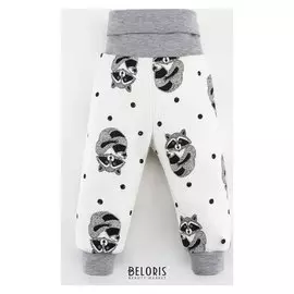 Штанишки "Енот" крошка Я, белый, рост 56-62 см