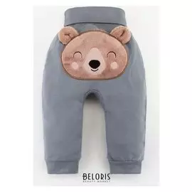 Штанишки крошка Я "Мишка", серый, рост 68-74 см