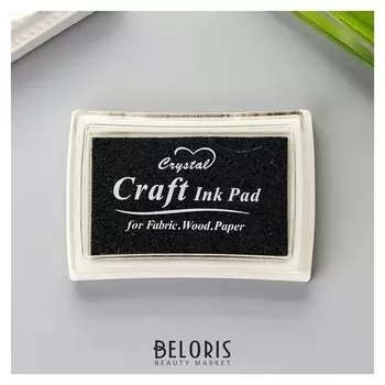 Штемпельная подушка "Черная" 7,7х5,2х1,8 см