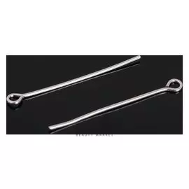 Штифт с петлёй СМ-1083, 3 см, упаковка 100 гр, цвет серебро