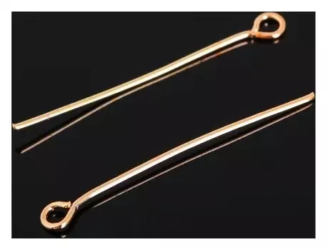 Штифт с петлёй СМ-1083, 3 см, упаковка 100 гр, цвет золото