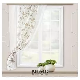 Штора для кухни моника 140х160 см, золото-молочный, пэ 100%