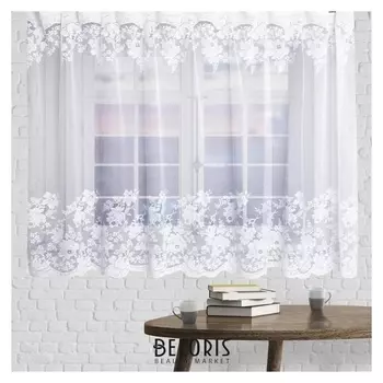 Штора на шторной ленте т910 165х255 см, белый, п/э 100%