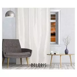 Штора портьерная «Praga» размер 140х260 см, цвет светло-кремовый