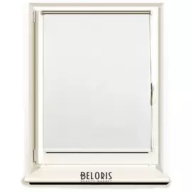 Штора рулонная светонепроницаемая (Блэкаут) BRABIX 50х175 см, белый/серебро