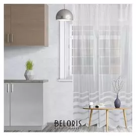 Штора тюль р.л169р на шторной ленте в280*ш300см, белый, пэ 100%