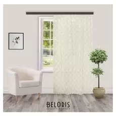 Штора тюль жаккард "Розарий" молочный 260х300 см 1шт/компл.100% п/э