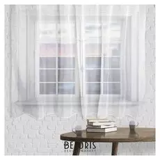 Штора вуаль 145х260 см, цвет молочный