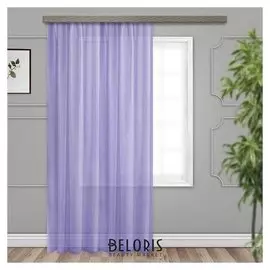 Штора вуаль 200х260 см, сиреневый, пэ 100%