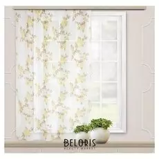 Штора вуаль-печать роза 140х180 см, золото, пэ 100%