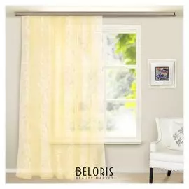 Штора вуаль с тиснением 280х260 см, цвет шампань