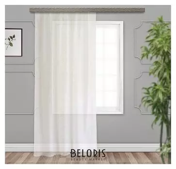 Штора вуаль с тиснением вензель 500х260 см, молочный, пэ 100%