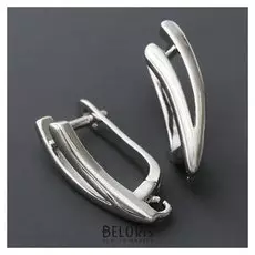 Швензы родированные "Виктори", цвет серебро