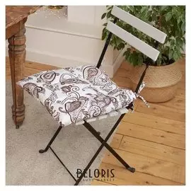 Сидушка на стул "Этель" восточные узоры 42х42см, 100% хлопок, 190 г/м2