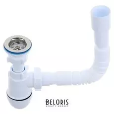 Сифон "АНИ" C0115, 1 1/2" х 40 мм с гибкой трубой 40 X 40/50 мм