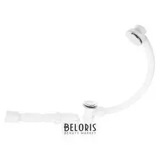 Сифон "АНИ"Ec255s, 40х50, для ванны, с гибкой трубой, система"клик-клак", хром