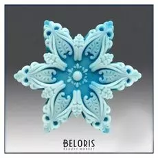 Силиконовая форма для мыла снежинка №3