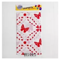 Скатерть «Бабочка», 108х180 см, цвет красный