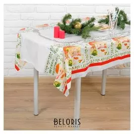 Скатерть «Дед мороз», 108х180 см