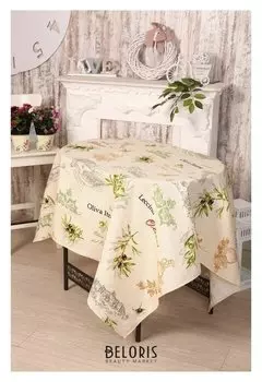 Скатерть Domovita «Оливия», размер 150х180см, хлопок, рогожка