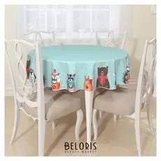 Скатерть круглая рис. 18 145х145 см, габардин, п/э 100%