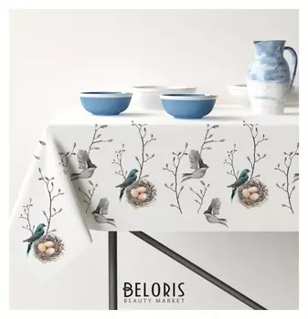 Скатерть прямоугольная «Весенний напев», 145х220 см