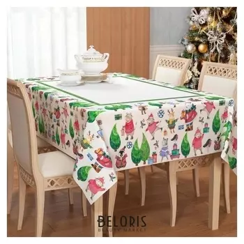 Скатерть рис. 26 145х220 см,габардин, п/э 100%
