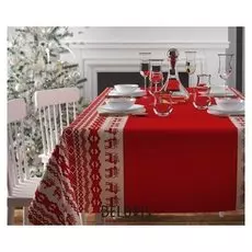 Скатерть с пропиткой «Рождественский узор», 120х140 см, оксфорд, 240 г/м2, 100% полиэстер