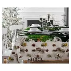 Скатерть с пропиткой «Сосновые ветви», 120х140 см, оксфорд, 240 г/м2, 100% полиэстер