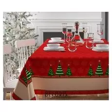 Скатерть с пропиткой «Зеленые ёлочки», 140х220 см, оксфорд, 240 г/м2, 100% полиэстер