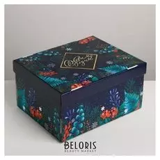 Складная коробка «Новогоднее волшебство», 30 × 24.5 × 15 см