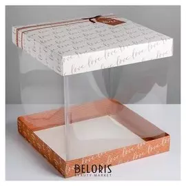 Складная коробка под торт «Тебе», 30 × 30 см