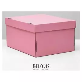 Складная коробка, розовая, 31,2 х 25,6 х 16,1 см