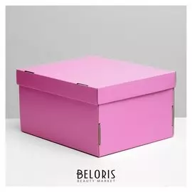 Складная коробка, сиреневая, 31,2 х 25,6 х 16,1 см