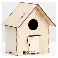 Скворечник "Домик" 15 х 15 х 20 см