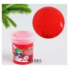 Слайм «Енотик с подарком», красный, 40г