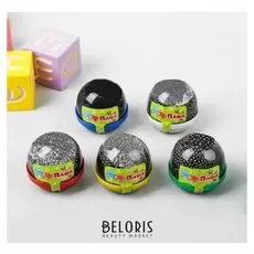 Слайм Плюх чёрный с шариками