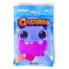 Слайм стекло фиолетовый неон