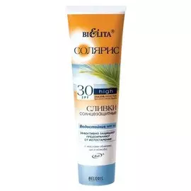 Сливки для тела солнцезащитные водостойкие spf30