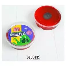 Слизь для рук с магнитом красный