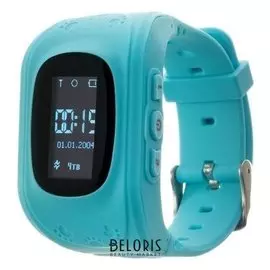 Смарт-часы Jet KID Start, детские, дисплей 0.64", Sim-карта, Gprs, BT, голубые