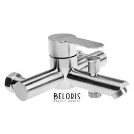 Смеситель для душа Mira 6012, однорычажный, короткий излив 12 см, картридж 35 мм, цвет сатин